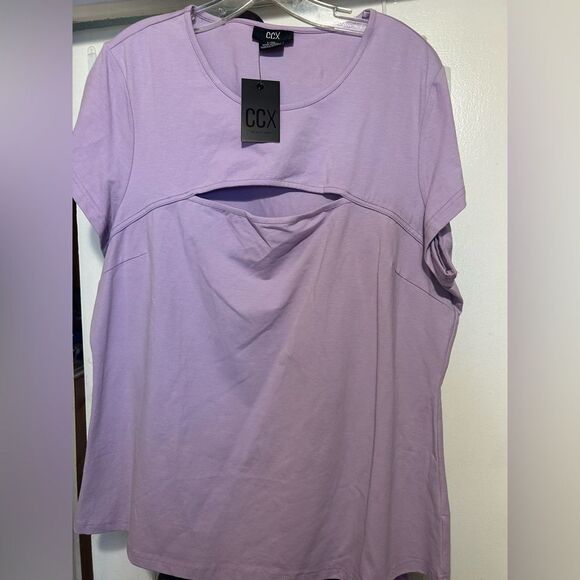 NWT CCX Relaxed Purple Short Sleeve Tee - Picture 4 of 10